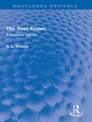 cover image of The Poet Auden